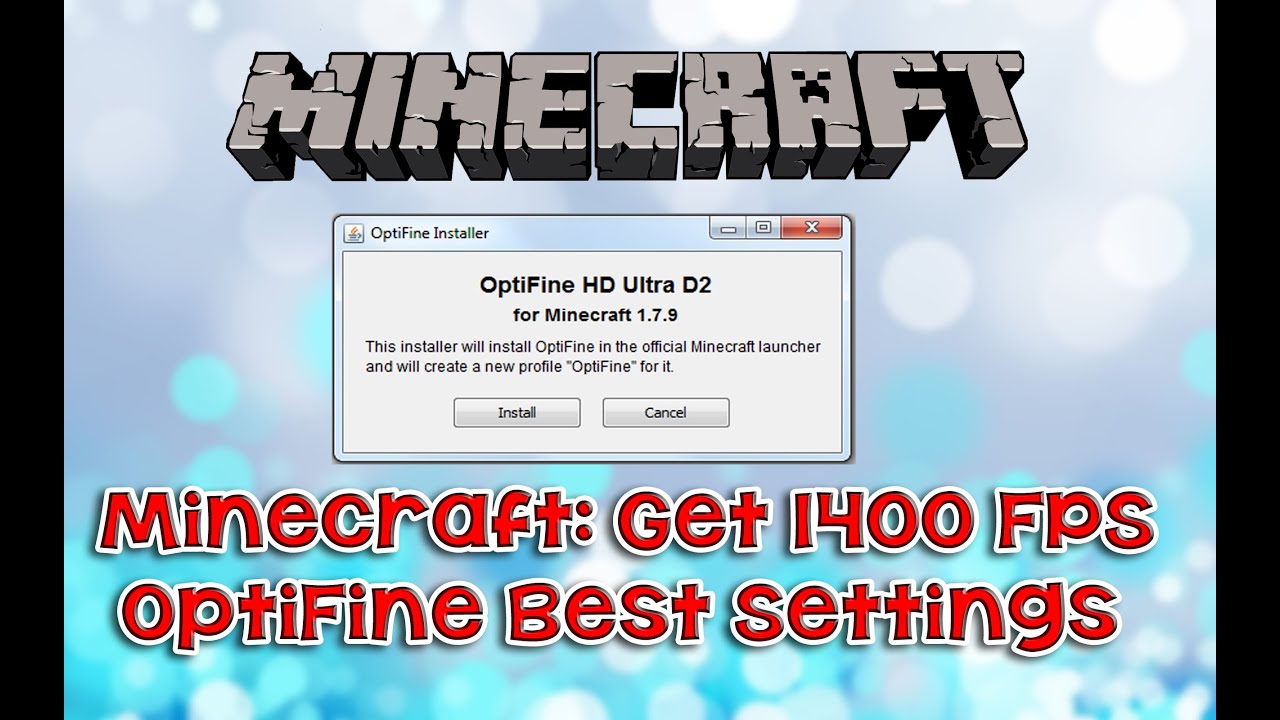 Minecraft: Get 1400 FPS + No lag [Lagless] OptiFine Best Settings | 1.9!!  - Wolfsickness