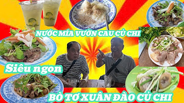 Thưởng Thức Nước Mía Vườn Cau Củ Chi- Quán Bò Tơ Xuân Đào Củ Chi
