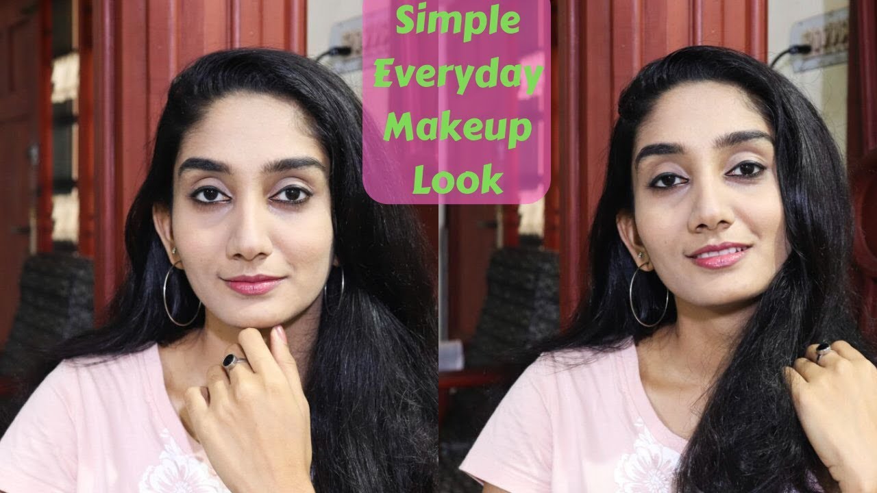 Simple Everyday Natural Makeup Look Malayalam Abhina Anil YouTube
