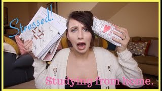 STAYING PRODUCTIVE STUDYING FROM HOME || Distance Learning
