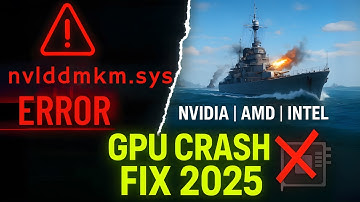 Fix “nvlddmkm.sys” GPU Crash in Any Game | Works for NVIDIA, AMD & Intel (2025 Ultimate Fix)