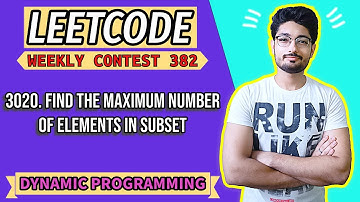3020. Find the Maximum Number of Elements in Subset | LEETCODE WEEKLY 382 | DYNAMIC PROGRAMMING