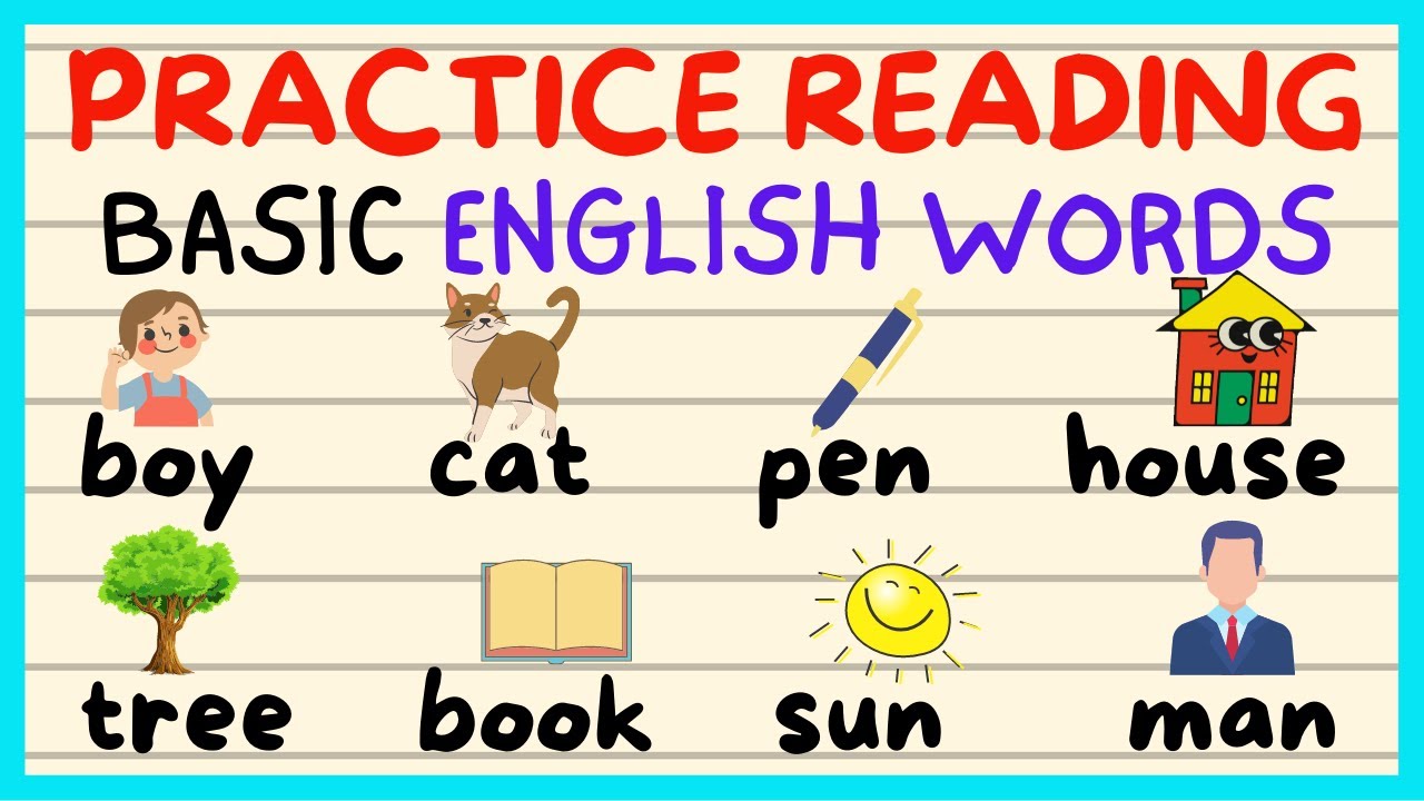⁣READING BASIC ENGLISH WORDS VOCABULARY / PRACTICE  TODAY FOR BEGINNERS