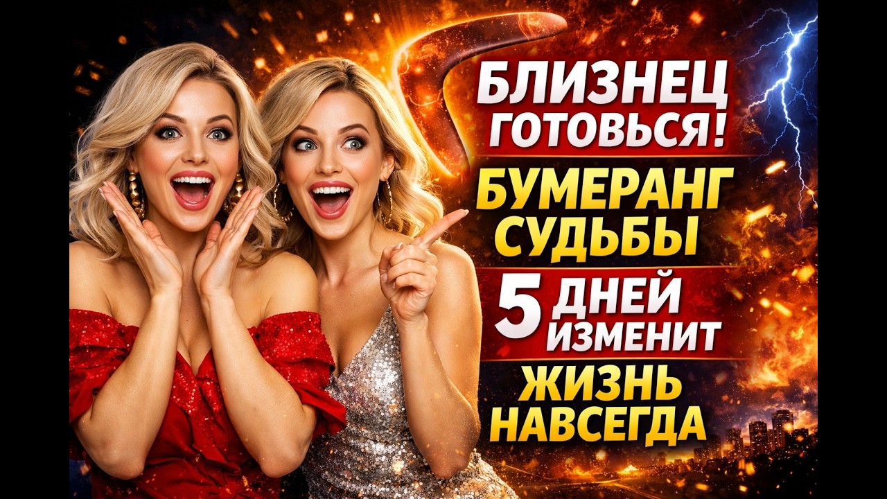 Близнец ТЕБЯ ТОЧНО БЛАГОСЛОВИЛИ СВЫШЕ! Солнце в Овне открывает 5 кармических дней  Работает Бумеранг