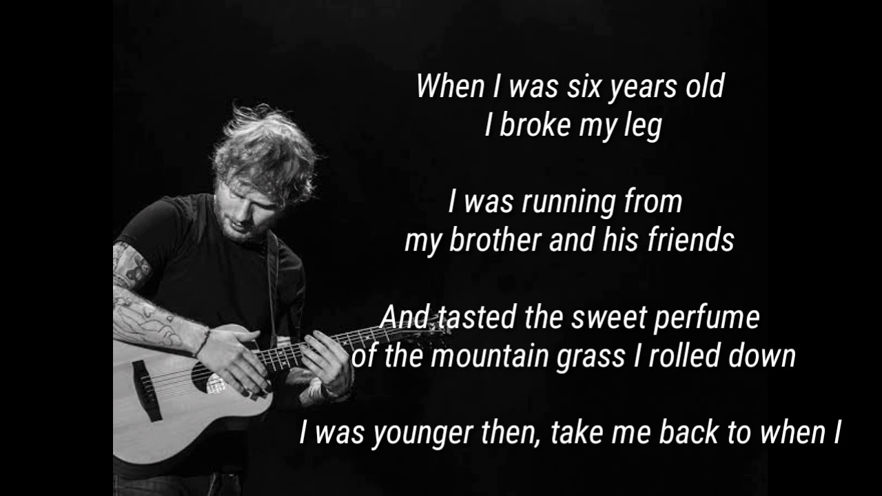 Castle On The Hill Ed Sheeran (Lyrics) YouTube