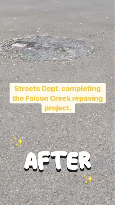 City of Franklin, Before & After Falcon Creek subdivision streets