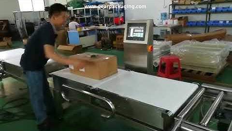Heavy loading type carton box weight checking machine weight checker line