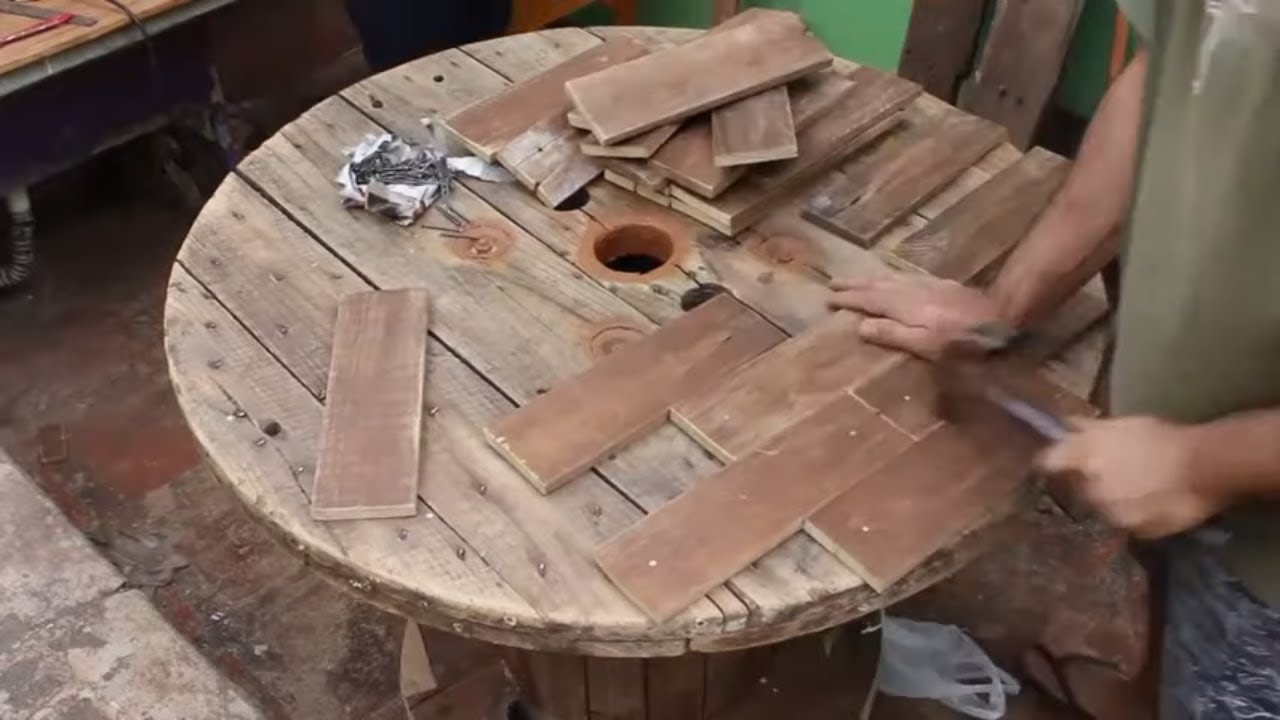 18 ideias lindas decoração rustica mesa de carretel | Sustentabilidade