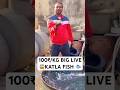 Sirf 100₹ Zinda Katla Fish🐟🔥 | Asli Katla Fish Catch #shorts #fishing