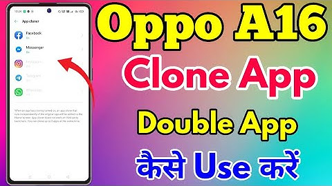 How To Clone App Setting In Oppo A16 || Oppo A16 Main Clone App Setting Kaise Kare || Clone App