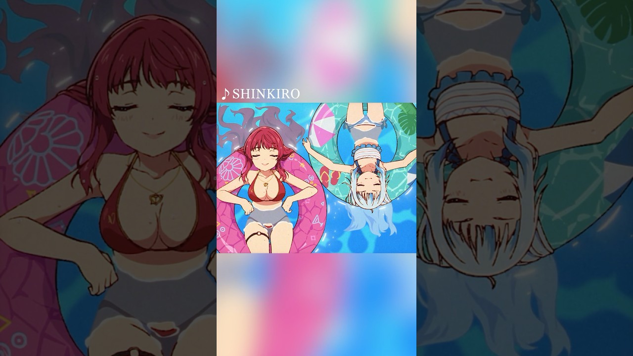 マリン船長とぐらのかわいいアニメ#shorts