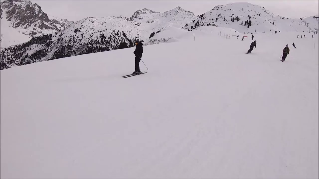 Snowboard à Méribel - piste Sittelle