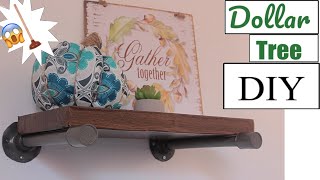 DOLLAR TREE DIY | INDUSTRIAL SHELF |DIY PROJECT 2018