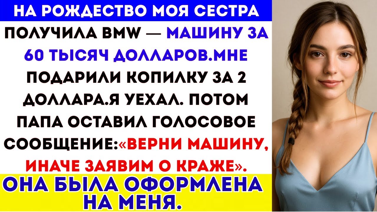 Мои родители подарили моей сестре BMW с красным бантом. Мне дали 2 доллара. Так что я ушёл и заблоки