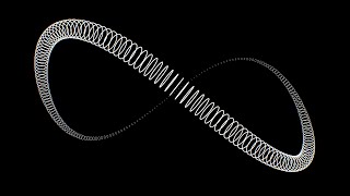 Black And White Optical Illusion Infinity Symbol Shape Twists Moving 4K Motion Background for Edits