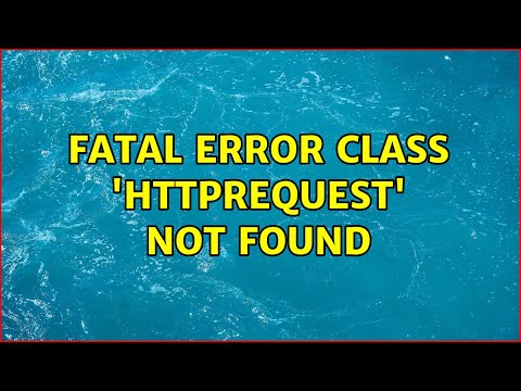 Fatal error: Class