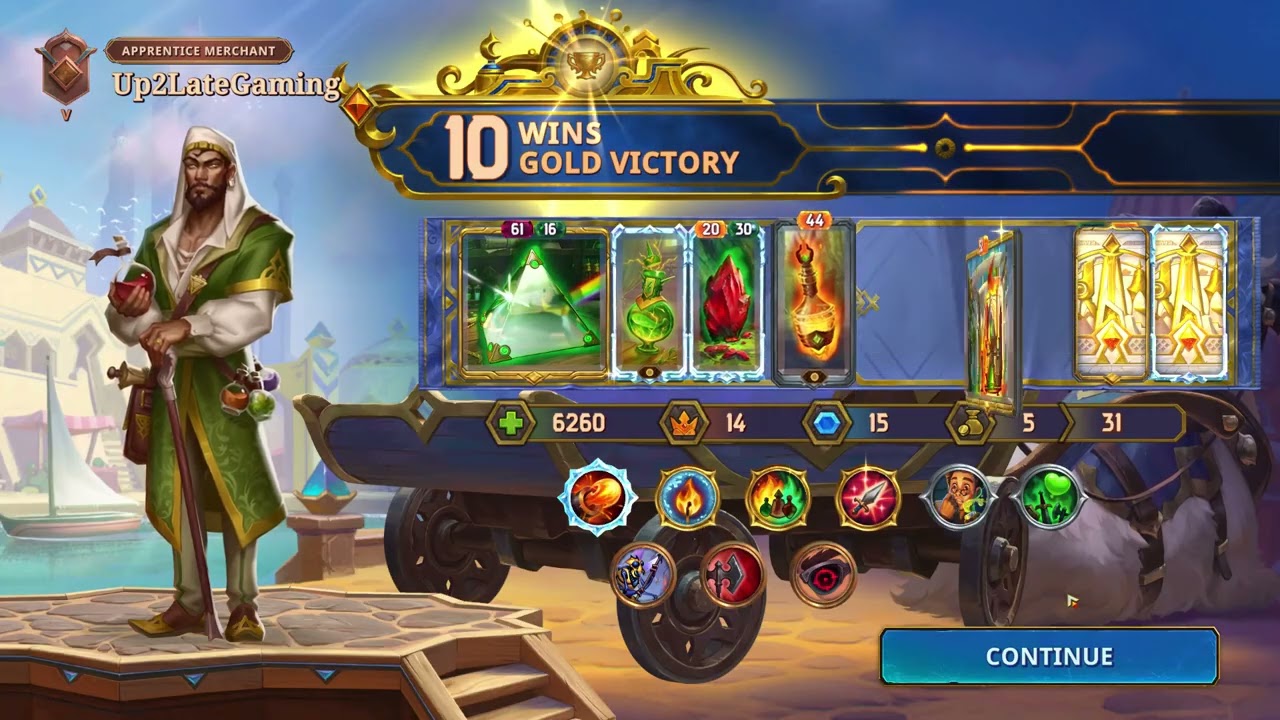 The Bazaar - First 10 win run on any character! Mak with FIRE!