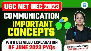 UGC NET December 2023 | Paper 1 Communication Concepts | June PYQs | JRFAdda