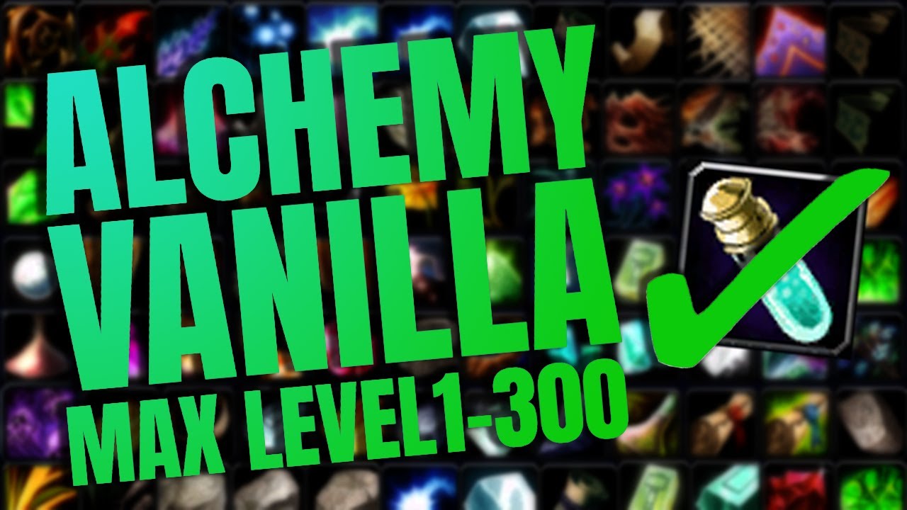 Vanilla Alchemy 1 - 300 FAST and EFFICIENT - Retail WoW