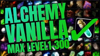 Vanilla Alchemy 1 - 300 FAST and EFFICIENT - Retail WoW