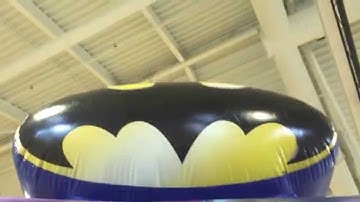 The Batman obstacle course,bouncer,bounce house,slide,moon bounce from Maddys Moon Bounces.