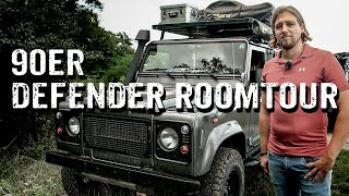 Land Rover Defender TD4 90 as a touring vehicle - Room tour [287]