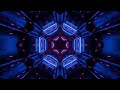 1 hour 4k metallic blue color neon tunnel  abstract tunnel background video loop 4k animation live