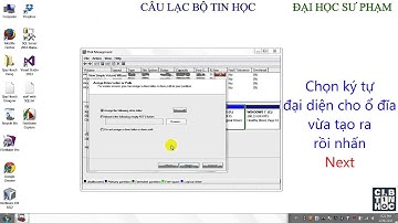 Câu lạc bộ Tin Học - Hướng dẫn chia gộp ổ cứng sử dụng Disk Management Windows