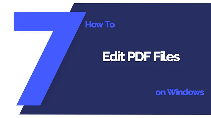 How to Edit PDF Files on Windows | PDFelement 7