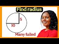 A Nice geometrical math question| can you find the radius
