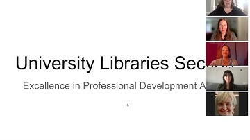 ACRL ULS PDC: Excellence in Professional Development Awards for 2020 and 2021