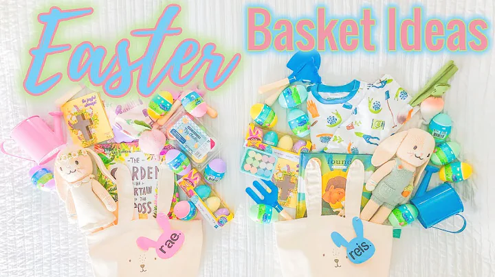 WHATS IN MY KIDS EASTER BASKETS 2022| TODDLER BOY AND GIRL EASTER BASKET IDEAS!