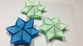 DIY crafts : Paper star flowers