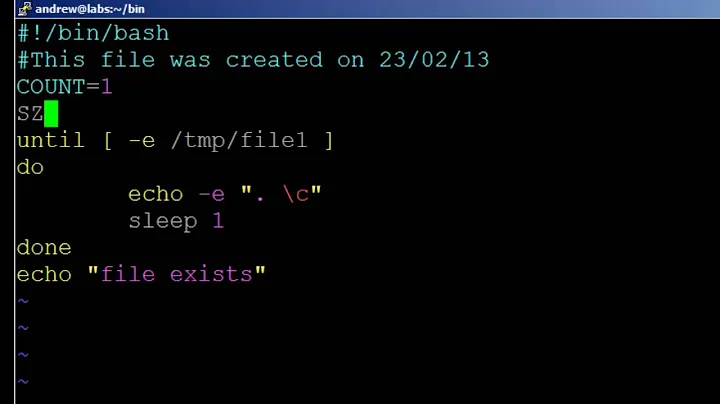 BASH scripting lesson 6 using UNTIL loops