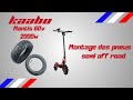 Kaabo Mantis GT 60v 2000W installation pneu semi offroad sur sa trottinette