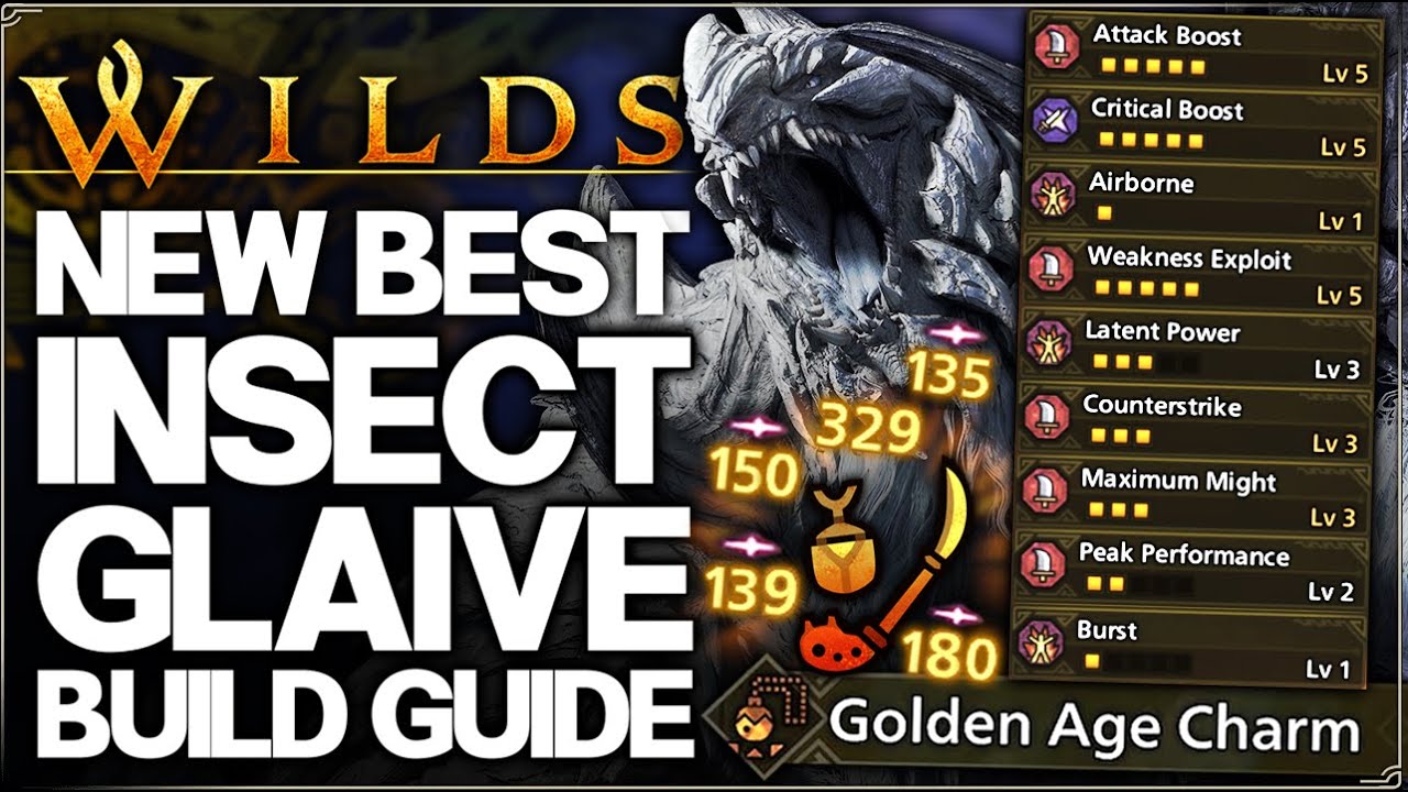 Monster Hunter Wilds - New Best OP Insect Glaive Build - Highest Damage - 9 Star Talisman Set Guide!