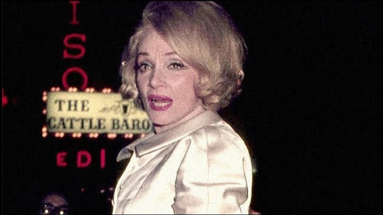 Marlene Dietrich on Broadway. Autograph signing.