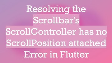 Resolving the Scrollbar