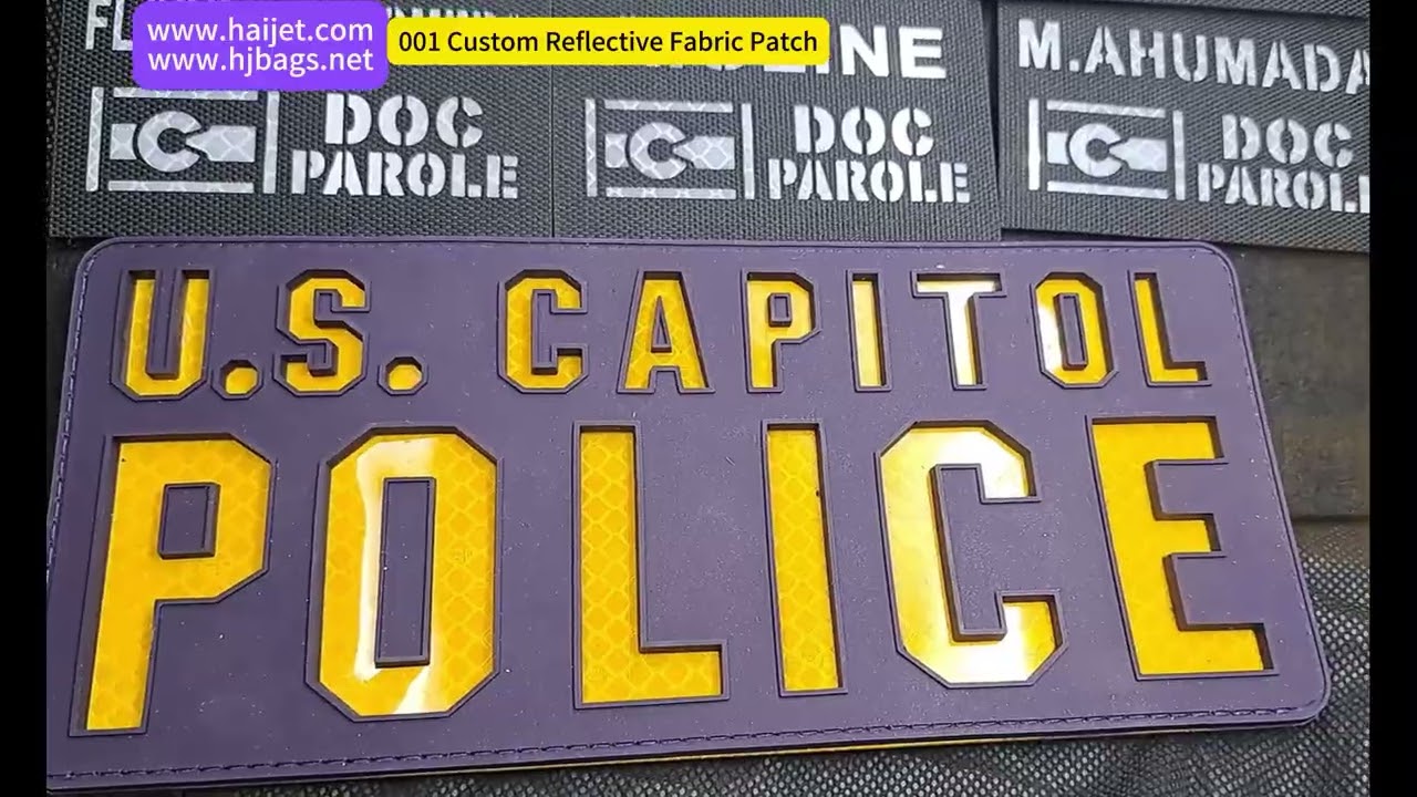 001 Custom Reflective Fabric Patch