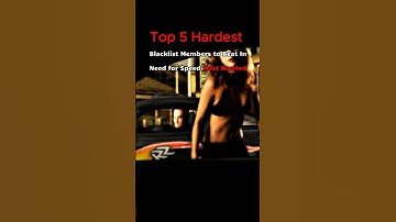 Hardest Bosses to beat in NFS Most Wanted || #eagames #ea #needforspeed #mostwanted #blacklist