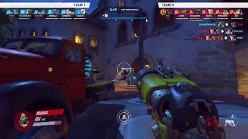 Overwatch - Roadhog Bot in a Nutshell... (Replay Moment - Hard Bots)
