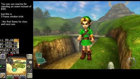 OoT3D : Shieldless Setup for Castle Seam Hover w/o precise seam walk