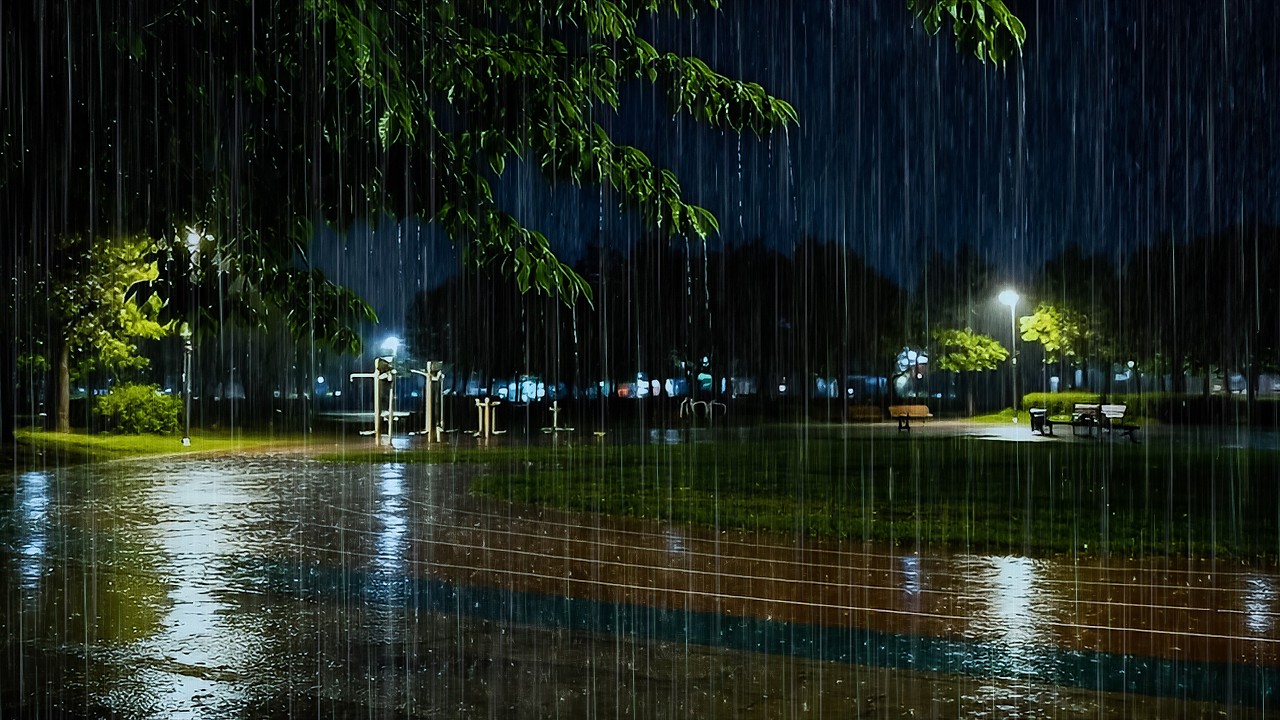 Sleep Better on Rainy Night | Soft Rain on Quiet Road | ASMR Nature Sounds to Cure Insomnia