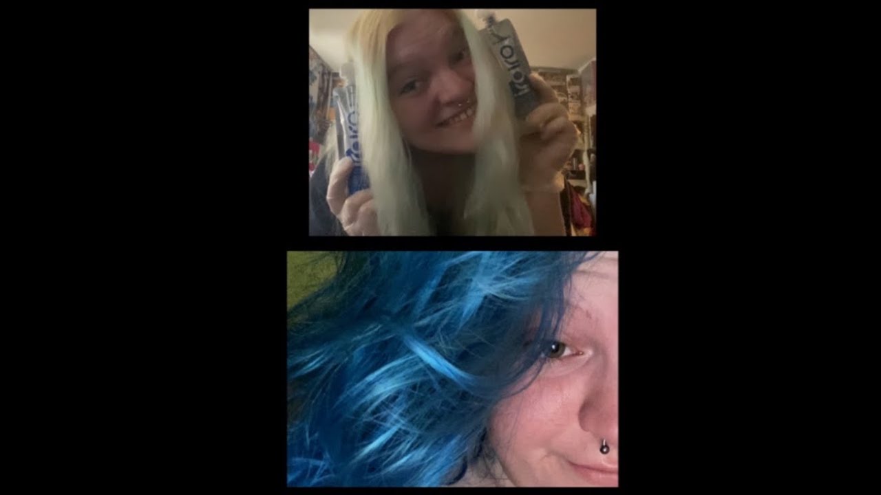 neon blue hair iroiro