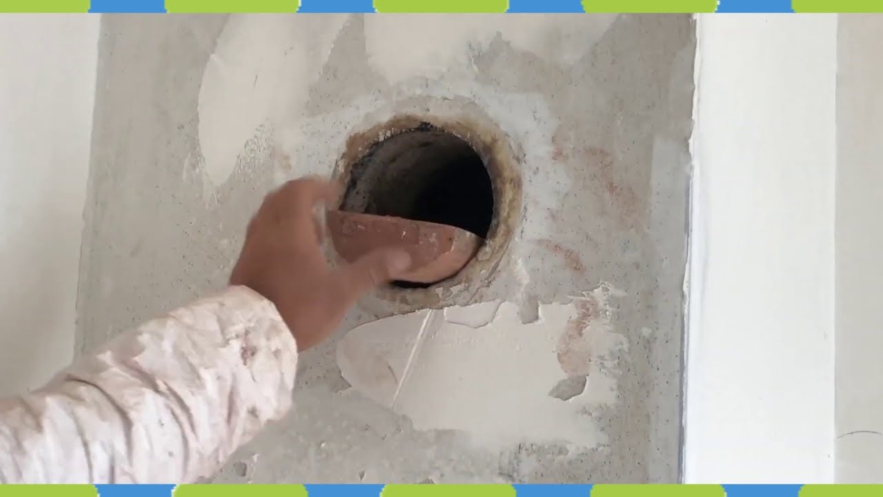 chimney pipe chimney opening to close the fireplace core hole - YouTube
