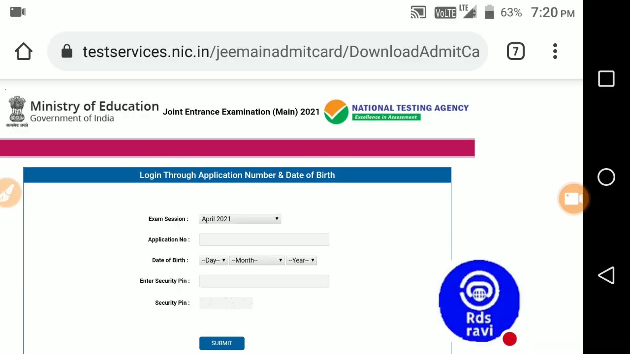 NTA JEE Main AdmitCard Out/How to Download JEE Main AdmitCard 2021/JEE Main 2021 Update News Today