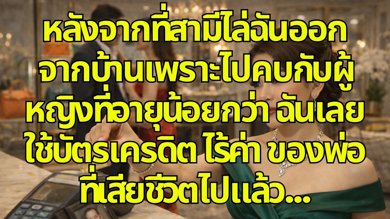 หลังจากที่สามีไล่ฉันออกจากบ้านเพราะไปคบกับผู้หญิงที่อายุน้อยกว่า ฉันเลยใช้บัตรเครดิต 