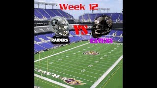 2018 NFL SEASON WEEK 12 PREVIEW, OAKLAND RAIDERS VS BALTIMORE RAVENS