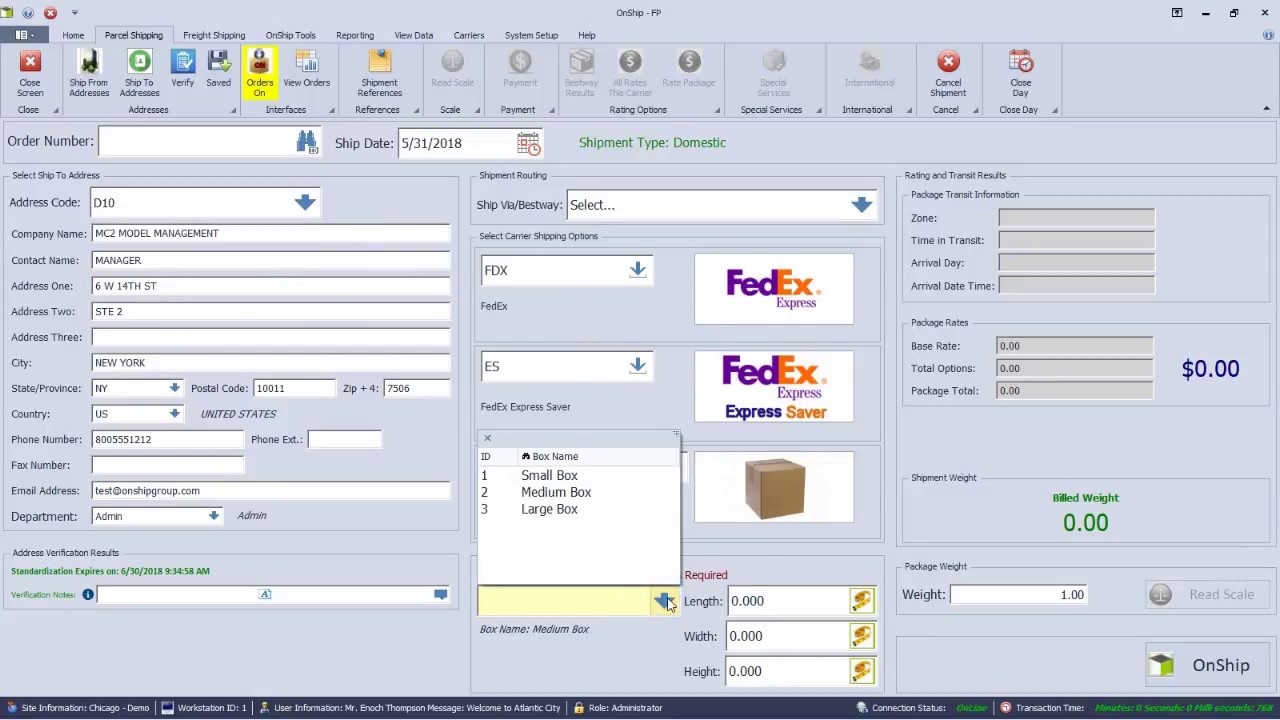 Rate Shopping a Single Carrier