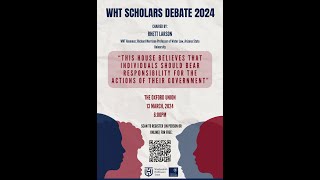 WHT Annual Debate 2024